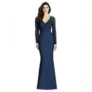 Dessy Bridesmaids Dress Style 3014 - Midnight - Crepe - Dress